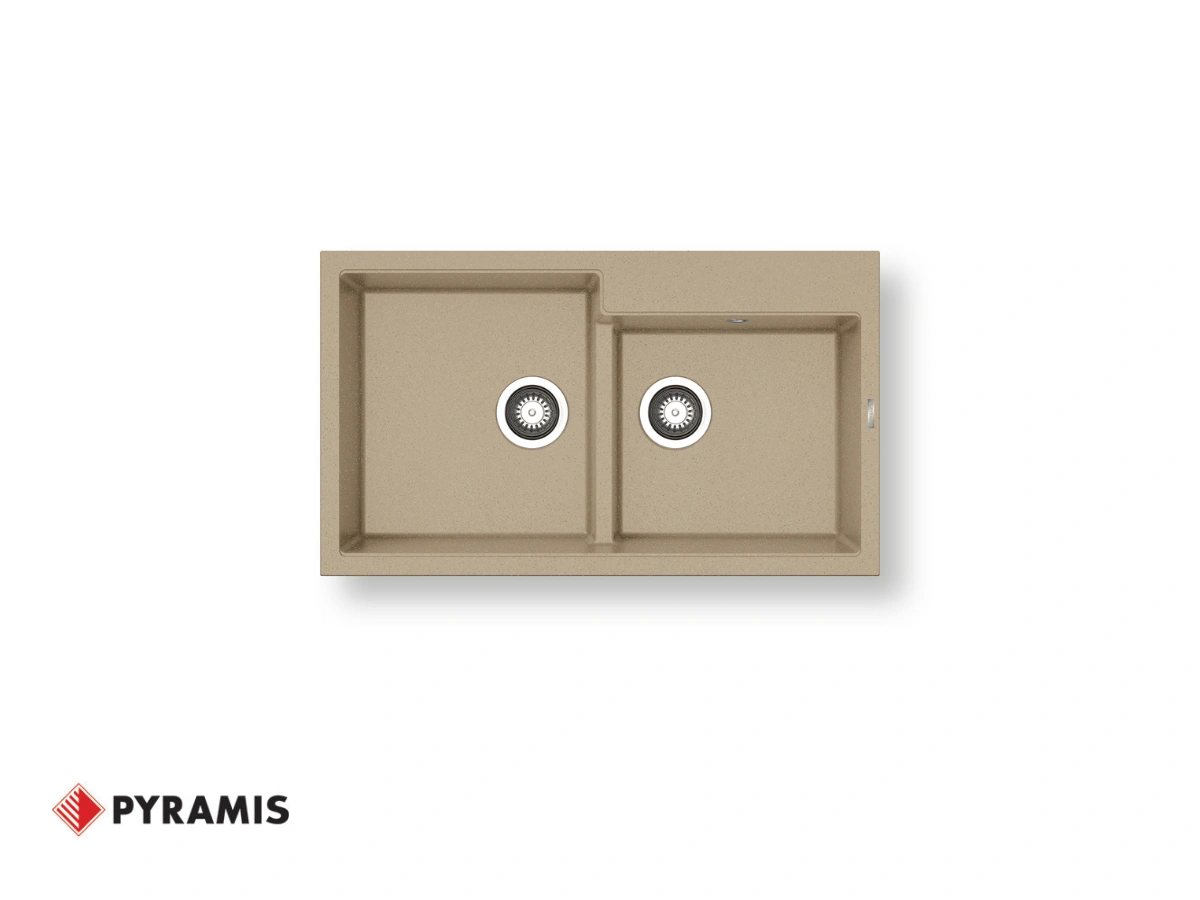 Sink ITHAKA (86x50) 1 3/4B_ - dark beige