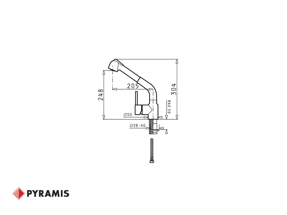 Kitchen set Camea (79x50) 1B 1D, Balata - industrial gray